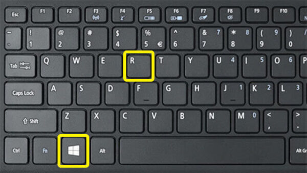 Windows + R