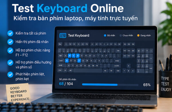 Test Keyboard - Kiểm Tra Bàn Phím Online