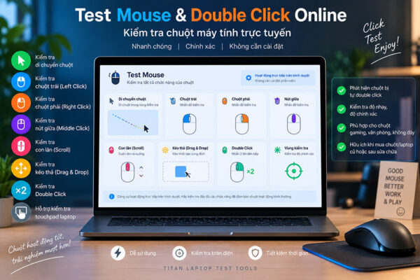 Test Mouse, Touchpad – Kiểm Tra Double Click Chuột Online