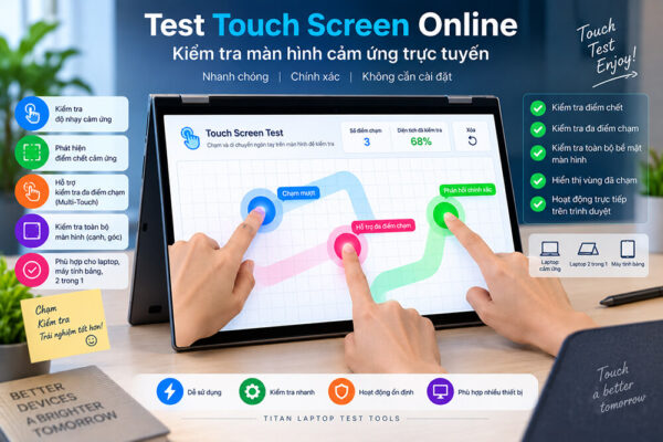 Test Touch Screen - Kiểm Tra Màn Hình Cảm Ứng