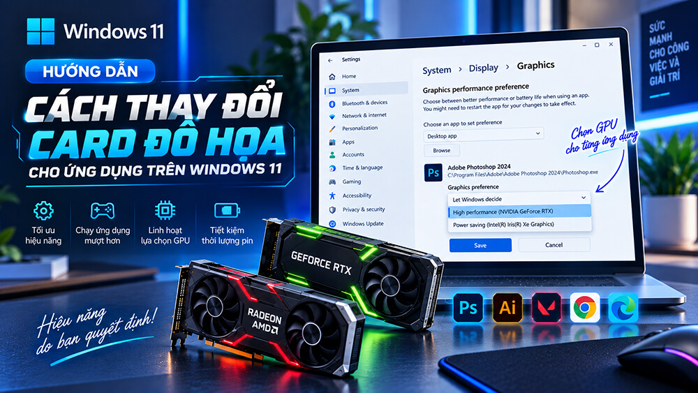 Hướng Dẫn Thay Đổi Card Đồ Họa Cho Ứng Dụng Trên Windows 11