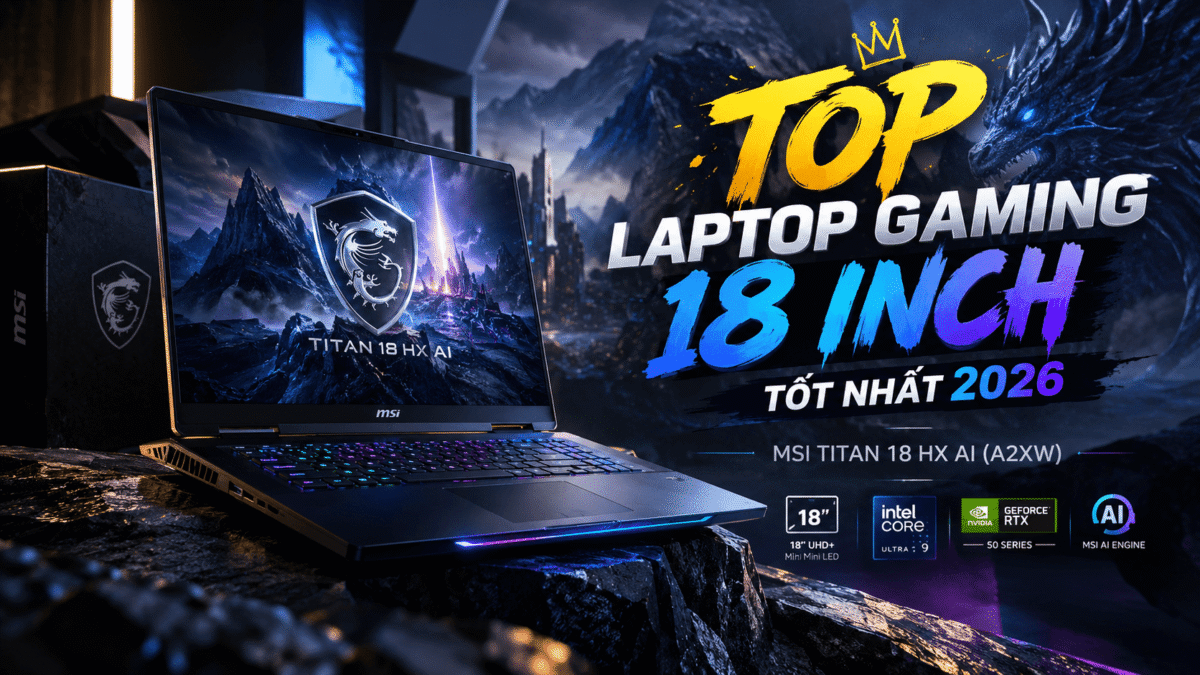 Top 10 Laptop Gaming 18 Inch Tốt Nhất 2026 - Hiệu Năng Đỉnh Cao